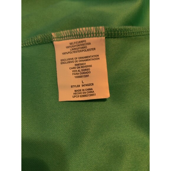 XOXO Lace Ruffle Dress Sleeveless Scoop Neck Green Womens Size Medium‎ - Picture 7 of 12